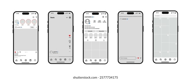 Instagram账号主页展示界面示例